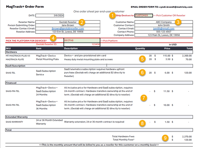 Order Form Graphic with Numbers-1